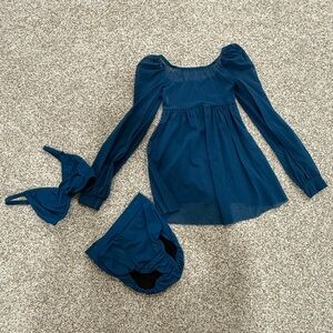 Blue Lyrical/Contemporary dance costume
